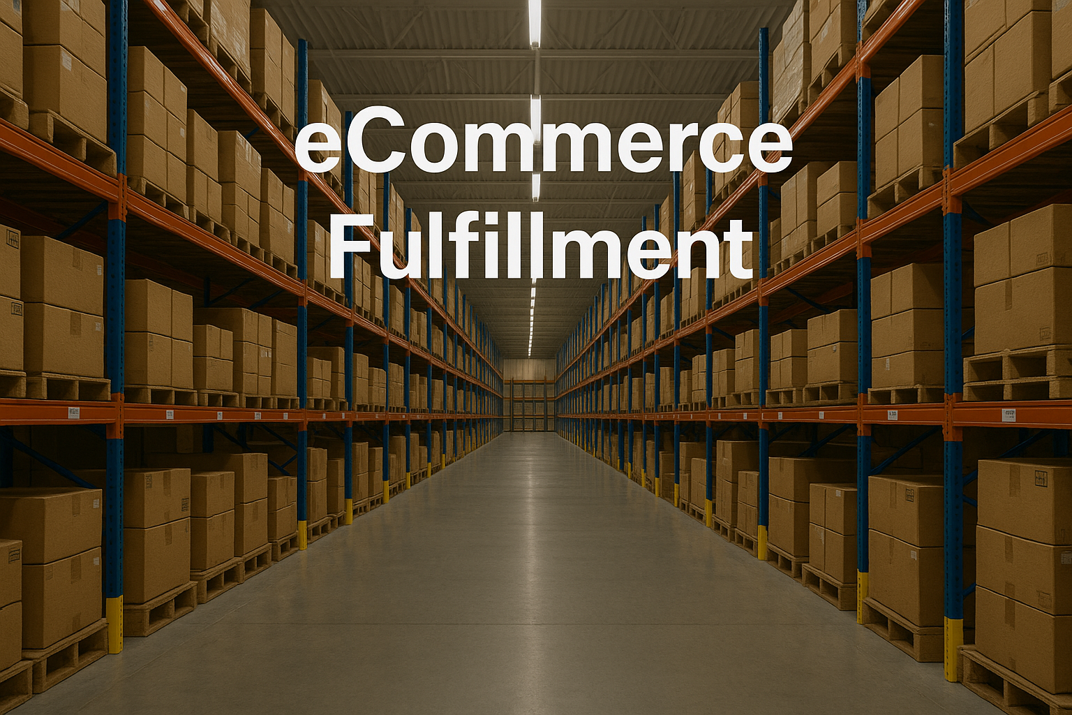 Modern fulfillment warehouse with automated systems